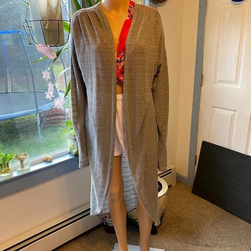 Long Lightweight Cardigan Women Size L